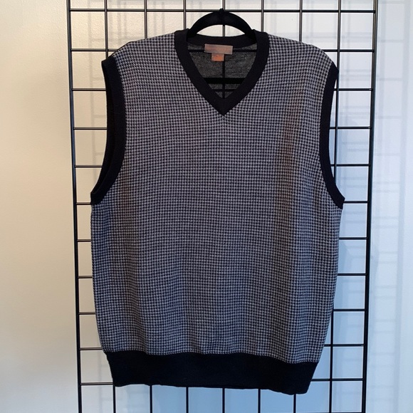 Sette Ponti Wool Sweater Vest - Black & Grey - Picture 1 of 4